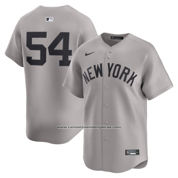 Camiseta Beisbol Hombre New York Yankees Max Fried Segunda Limited Gris